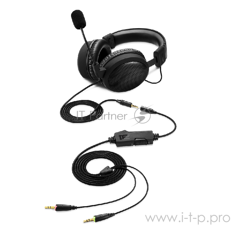 Игровая гарнитура Sharkoon Skiller B1 черная(Jack 3.5 мм, 40 мм, ПУ, жёсткий кейс)