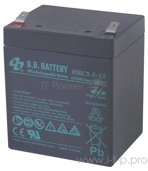 батареи B.B. Battery Аккумулятор HRC 5.5-12 (12V 5Ah )