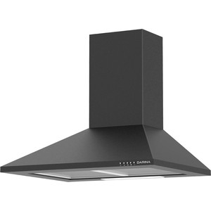 Вытяжка DARINA UMBRELLA 603 B в.вытяж , ширина 60 см, производительность 500 куб м/ч, 3 скорости, управление: механические кнопки, Декоративный короб, гофра, цвет черный