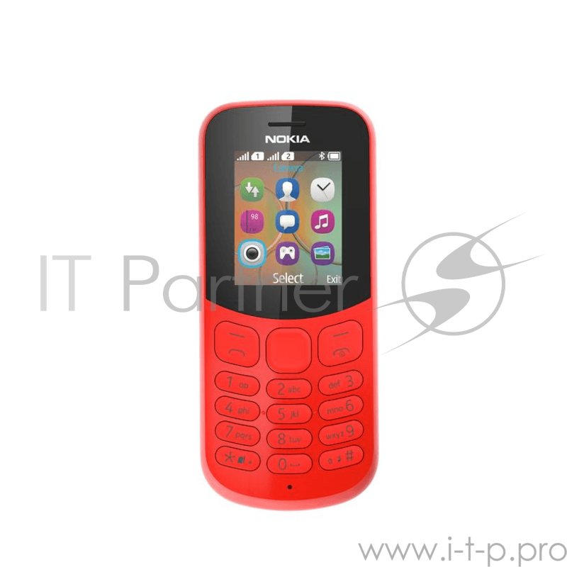 Мобильный телефон NOKIA 130 DS RED (2017) A00028616 {1.8'' 160x128,MicroSD,2 Sim, BT}