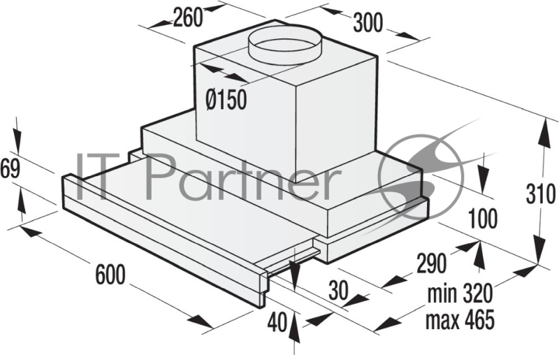 Вытяжка встраиваемая Gorenje Ora-Ito BHP643ORAW белый управление: сенсорное (1 мотор)