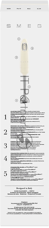 Блендеры погружные SMEG Блендеры погружные SMEG/ Стиль 50-х г.г., Погружной блендер, кремовый