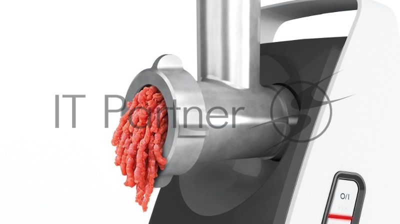 Мясорубка BOSCH Мясорубка BOSCH/ 1600 Вт/ 500 Вт, 1.9 кг/мин., 2 скорости, Насадки: кеббе, колбас, 3 терки, шинковка