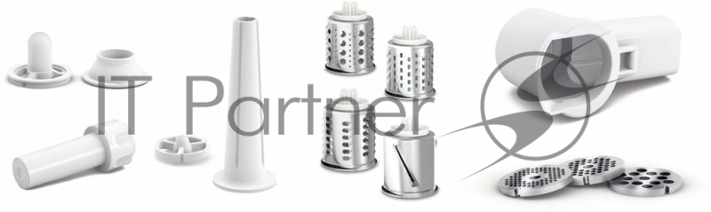 Мясорубка BOSCH Мясорубка BOSCH/ 1600 Вт/ 500 Вт, 1.9 кг/мин., 2 скорости, Насадки: кеббе, колбас, 3 терки, шинковка