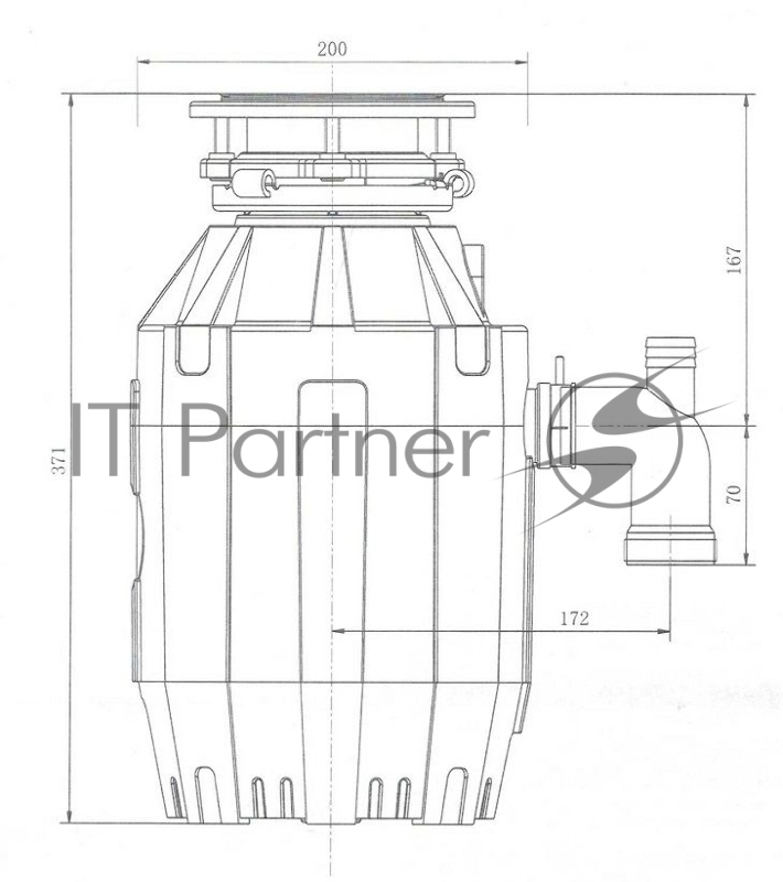 Измельчитель пищевых отходов BoneCrusher 910 измельчитель