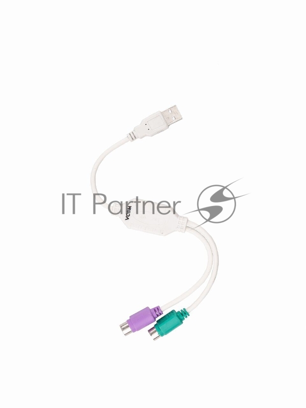 Кабель-переходник USB2.0->PS/2 клавиатура+мышь VCOM VUS7057 (0.3м)