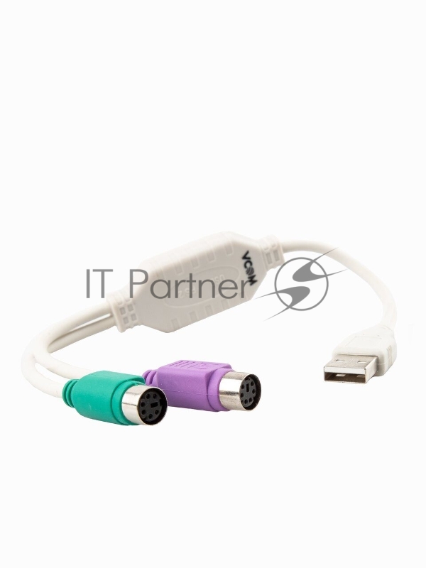 Кабель-переходник USB2.0->PS/2 клавиатура+мышь VCOM VUS7057 (0.3м)