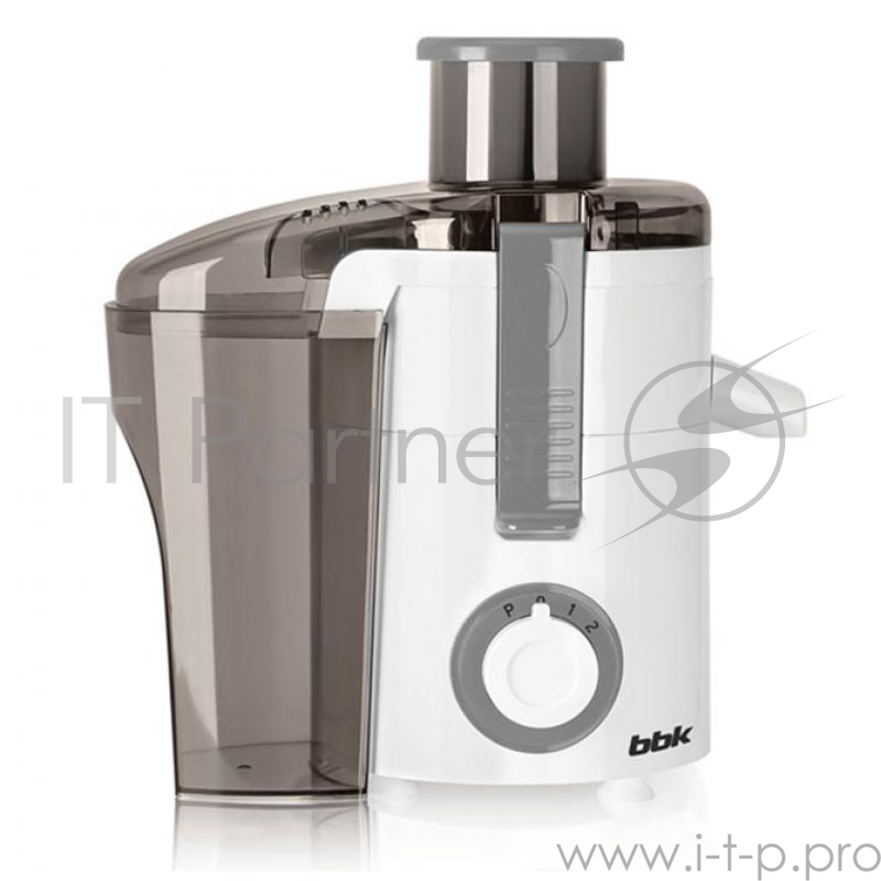 Соковыжималка BBK JC060-H11 серый/белыйМощность 550 Вт. Тип центробежная. Размер загрузочного отверстия 60 мм. Защита от перегрузок. 2 скорости. Импульсный режим. Материал корпуса - пластик.