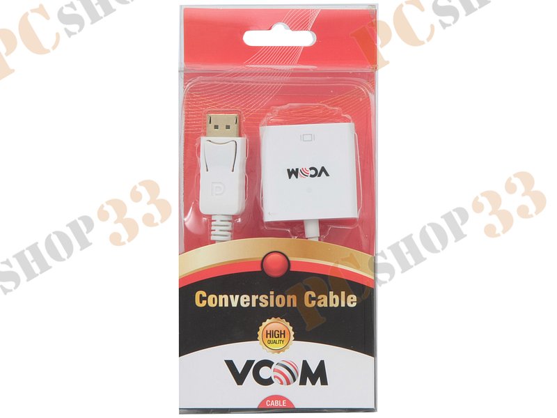 Кабель-переходник DisplayPort->DVI(F) VCOM CG602-0.15 (0.15м)