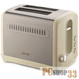 Тостер Gorenje T1100CLI 860Вт бежевый/серебристый