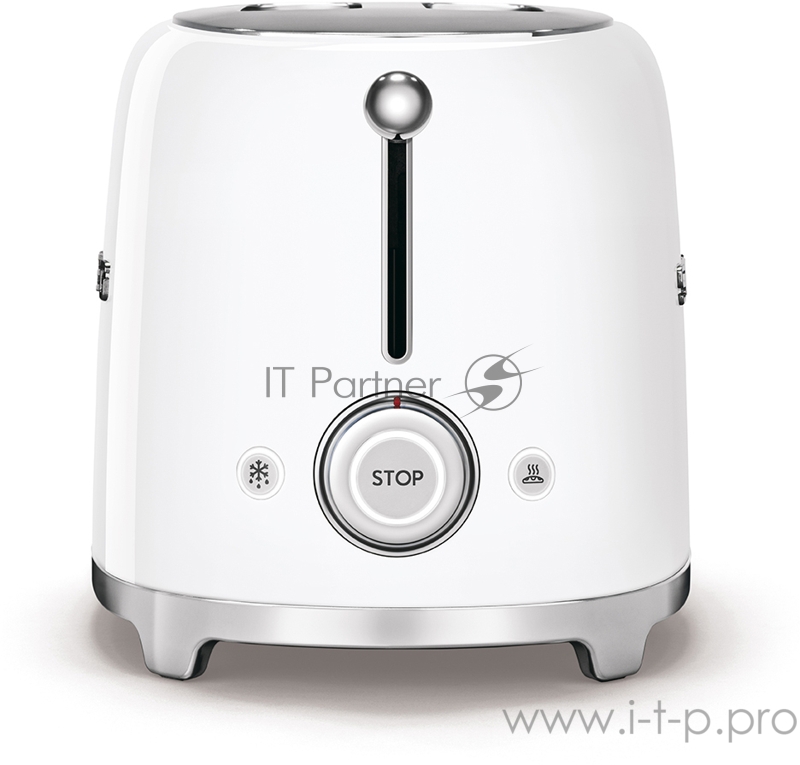 Тостеры SMEG Тостеры SMEG/ Стиль 50-х г.г, 2 ломтика, корпус из нержавеющей стали, 6 уровней поджаривания, белый