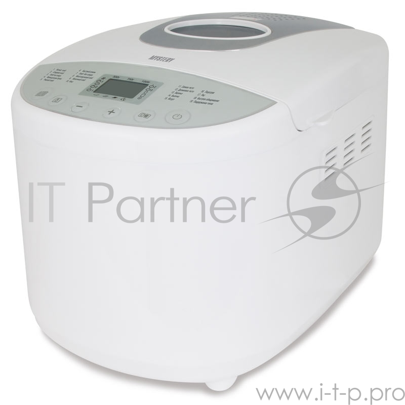 Хлебопечь Mystery MBM-1207 650Вт белый