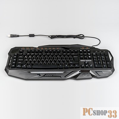Клавиатура Dialog Gan-Kata KGK-45U черная USB {Клавиатура - игровая с подсветкой 3 цвета, макро клавиши}