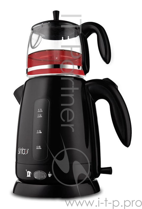 Чайник Sinbo STM 5700 черный 2000W 1.7л +заварочный чайник