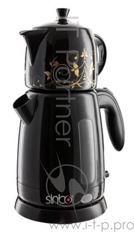 Чайник Sinbo STM 5700 черный 2000W 1.7л +заварочный чайник