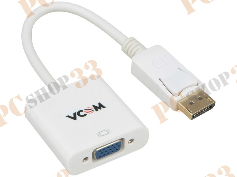 Кабель-переходник DisplayPort->D-Sub(F) VCOM CG603-0.15 (0.15м)