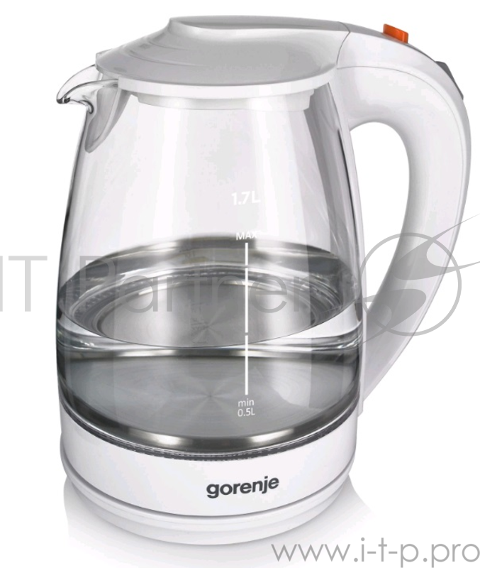 Чайник Gorenje K17GWII 1.7л. 2200Вт белый (корпус: стекло)