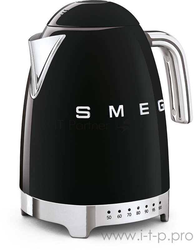 Чайники SMEG Чайники SMEG/ Стиль 50-х г., чайник электрический, 1.7 л , 2400 Вт, корпус из нержавеющей стали, черный