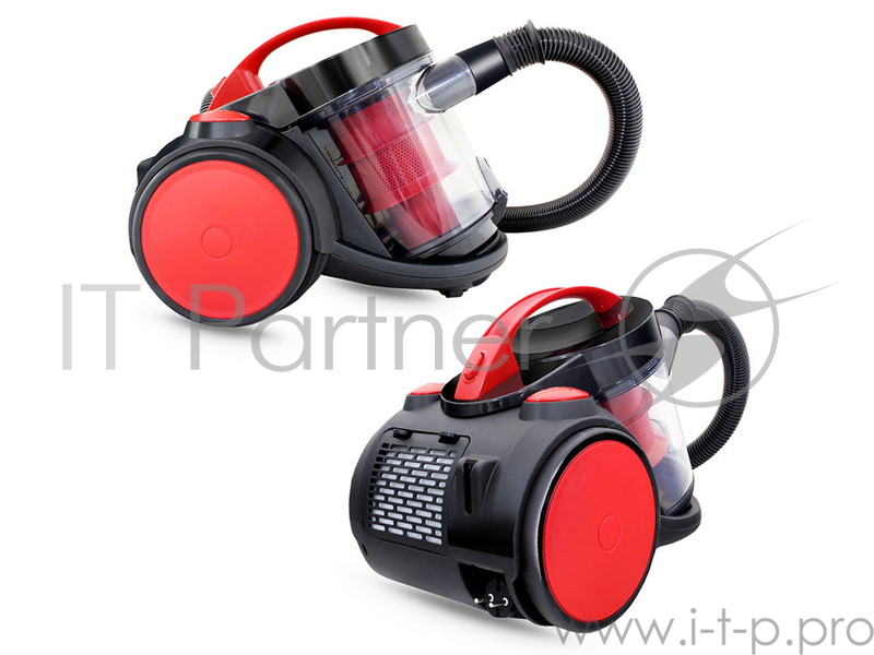 Пылесос Ginzzu VS435, 2100/420Вт, красный