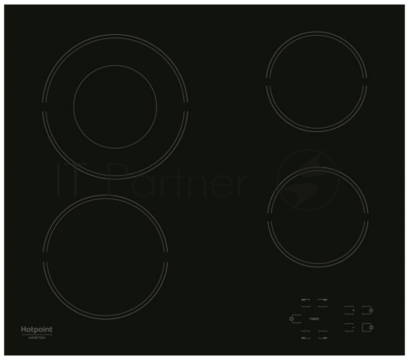 Встраиваемая варочная панель HOTPOINT-ARISTON 4 зоны, двойная зона расширения, сенсорное управление, без рамки