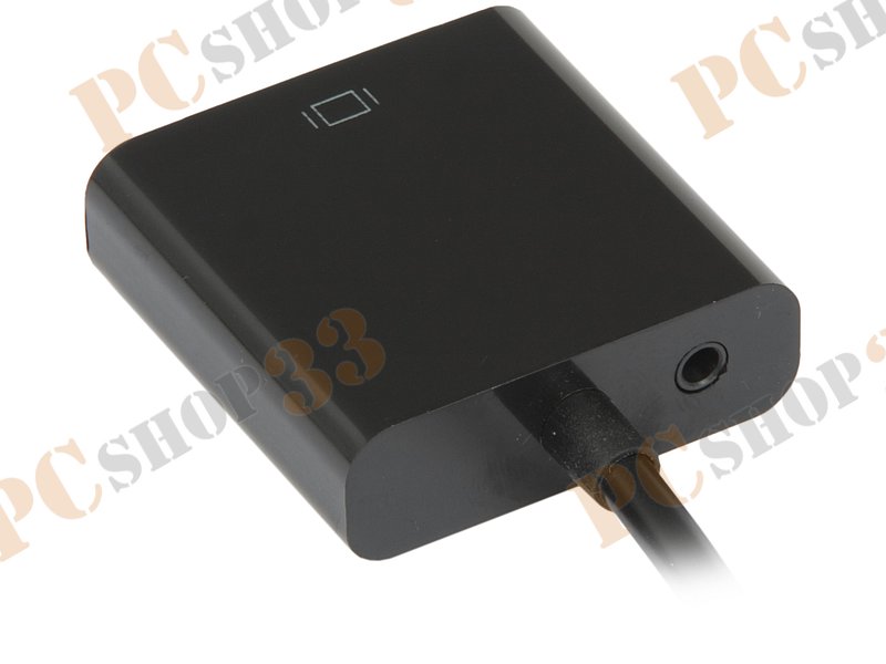 Кабель-переходник HDMI->D-Sub(F)+аудио ORIENT C100 (0.2м)