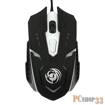 Мышь Мышь MGK-05U Dialog Gan-Kata - игровая, 4 кнопки + ролик прокрутки, USB, черная