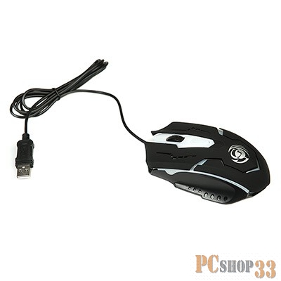 Мышь Мышь MGK-05U Dialog Gan-Kata - игровая, 4 кнопки + ролик прокрутки, USB, черная