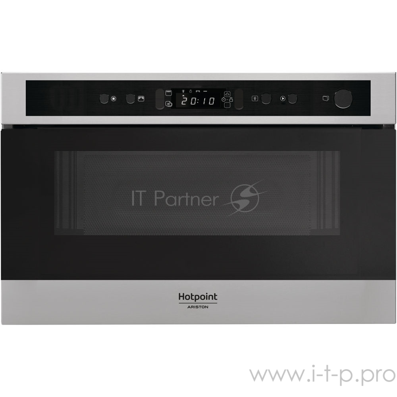 Встраиваемые микроволновые печи Hotpoint-ARISTON 38,2 x 59,5 x 32 см, 22 л, 4 уровня мощности, технология Multiwaves, Dynamic Defrost, гриль, дисплей, электронное управление, нержавеющая сталь