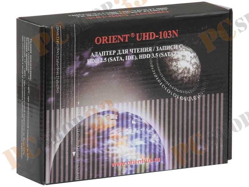 Кабель-переходник USB2.0->SATA/PATA ORIENT UHD-103N, с блоком питания (0.9м)