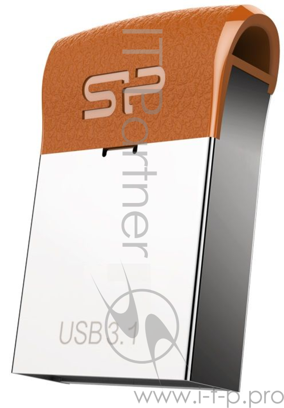 Флеш Диск Silicon Power 16Gb J35 SP016GBUF3J35V1E USB3.1 серебристый/коричневый