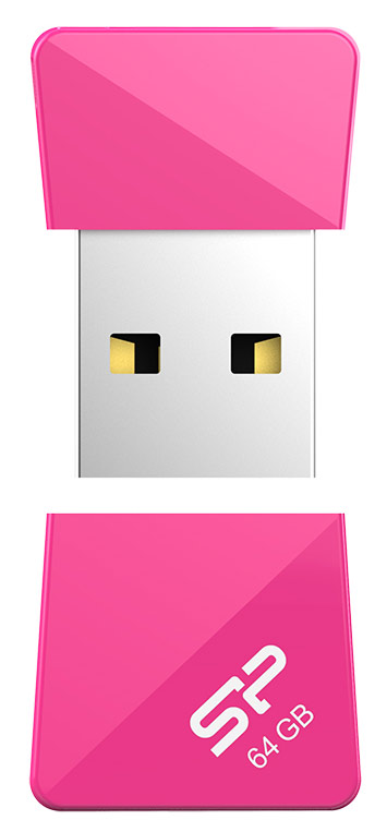 Флеш Диск Silicon Power 64Gb Touch T08 SP064GBUF2T08V1H USB2.0 розовый