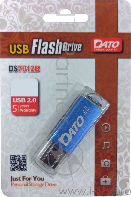 Флеш Диск Dato 64Gb DS7012 DS7012B-64G USB2.0 синий