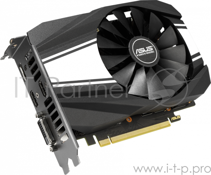 Видеокарта Asus PCI-E PH-GTX1660TI-6G nVidia GeForce GTX 1660TI 6144Mb 192bit GDDR6 1500/12002 DVIx1/HDMIx2/DPx1/HDCP Ret