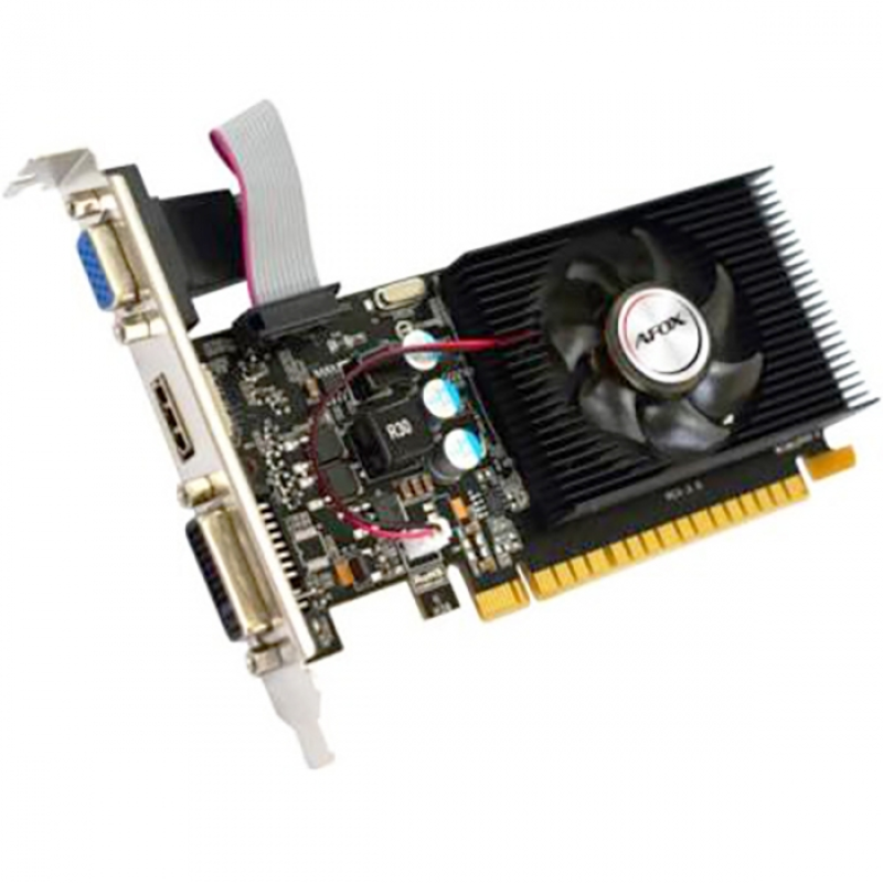 Видеокарта AFOX NVIDIA Geforce GT210 1GB DDR3 64Bit DVI HDMI VGA LP Single Fan