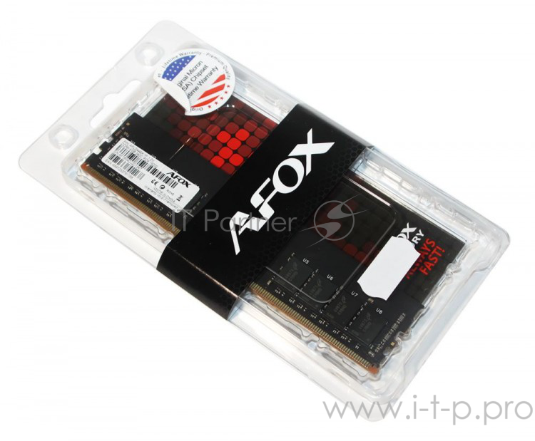 Оперативная память DDR 4 DIMM 8Gb PC17000, 2133Mhz, AFOX (AFLD48VK1P) (retail)