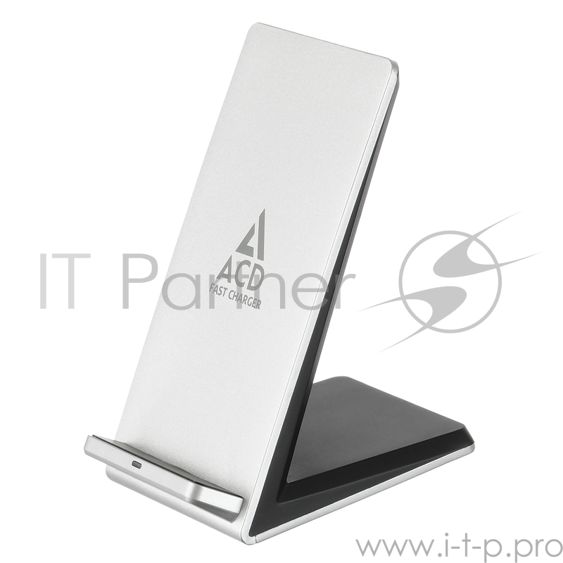Зарядное устройство (ACD-W102S-F1S) 10Вт, беспроводная Qi, 2-катушки с QC, 5В/2А ~ 9В/1,8А RTL