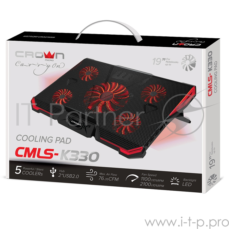 Подставка для ноутбука CROWN CMLS-k330 RED