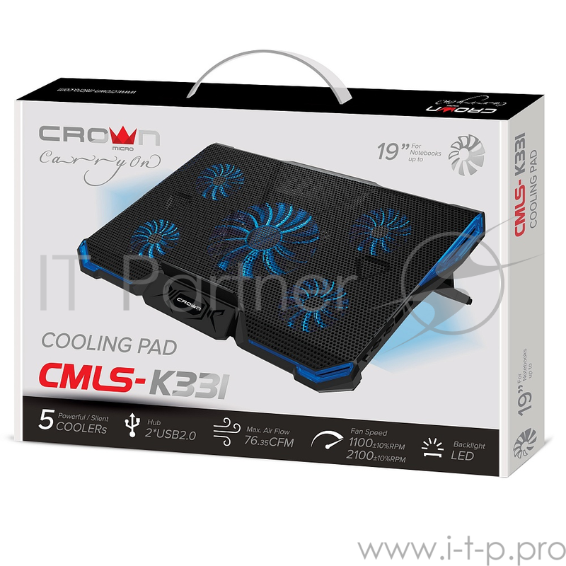 Подставка для ноутбука CROWN CMLS-k331 BLUE