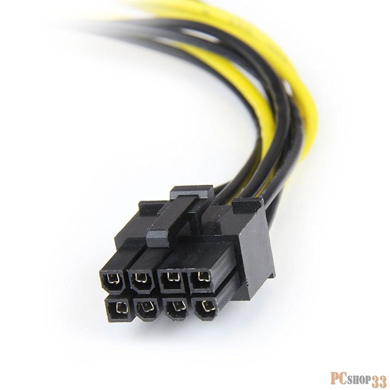 Кабель-переходник питания PATA HDD/SATA->8-pin 12В разъем на видеокарте ORIENT C578 (0.15м)