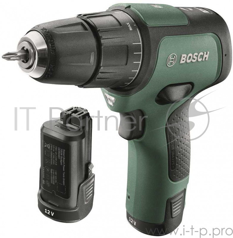 Дрель-шуруповерт ударная Bosch EasyImpact 12 аккум. патрон:быстрозажимной (кейс в комплекте)