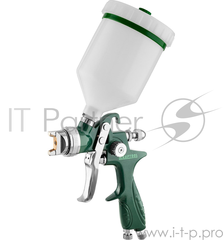 Краскопульт пневматический KRAFTOOL AirKraft 06522-1.7 HVLP, сопло: 1.7 мм, макс. 310 л/мин