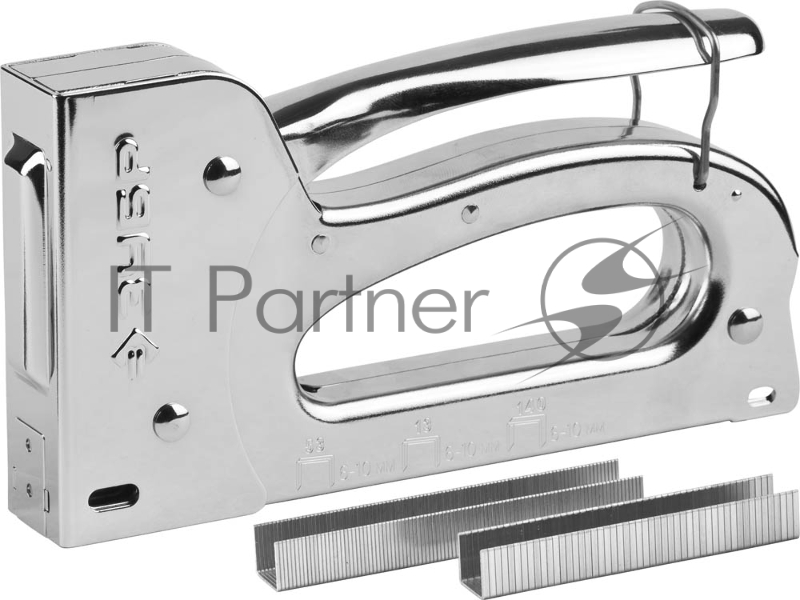 Степлер для скоб ЗУБР 31525 Универсал 10 4-в-1: тип 53 / 140 / 53F / 13