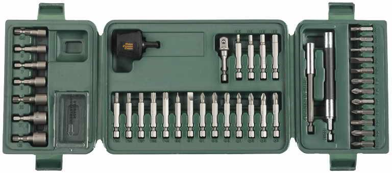 Отвертки-насадки (биты) Набор KRAFTOOL Насадки для шуруповерта в пластиковом боксе, 42 предм 26154-H42