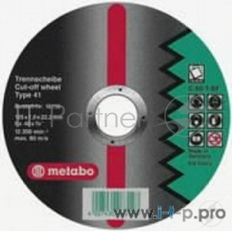 Диски отрезные, пильные, шлифовальные Metabo Круг отр керамика Flexiamant S 125x1,5 прям С60Т