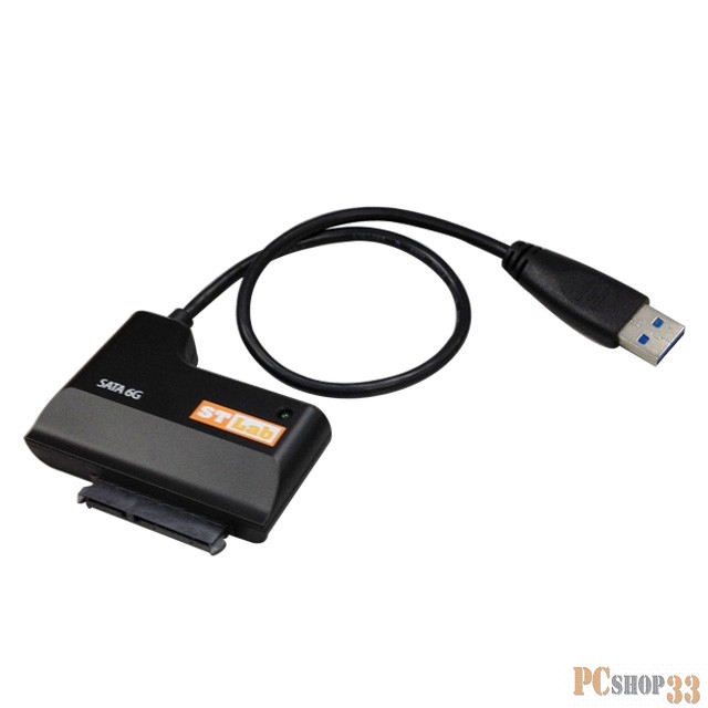 Кабель-переходник USB3.0->SATA III STLab U-950, с блоком питания