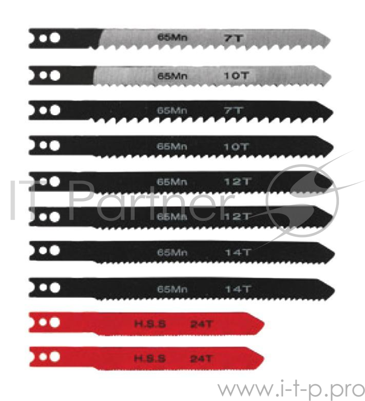 Пилки для лобзика FIT 41147 в пласт.корпусе амер.хвостовик набор 10шт.