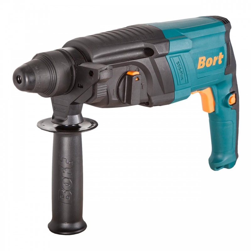 Перфораторы Bort BHD-850X Перфоратор электрический 91272539 { SDS+, 850 Вт, 3,2 Дж, 1300 об/мин, 5500 уд/мин, 3,1 кг, набор аксессуаров 9 шт, сверление, сверление + удар, долбление }