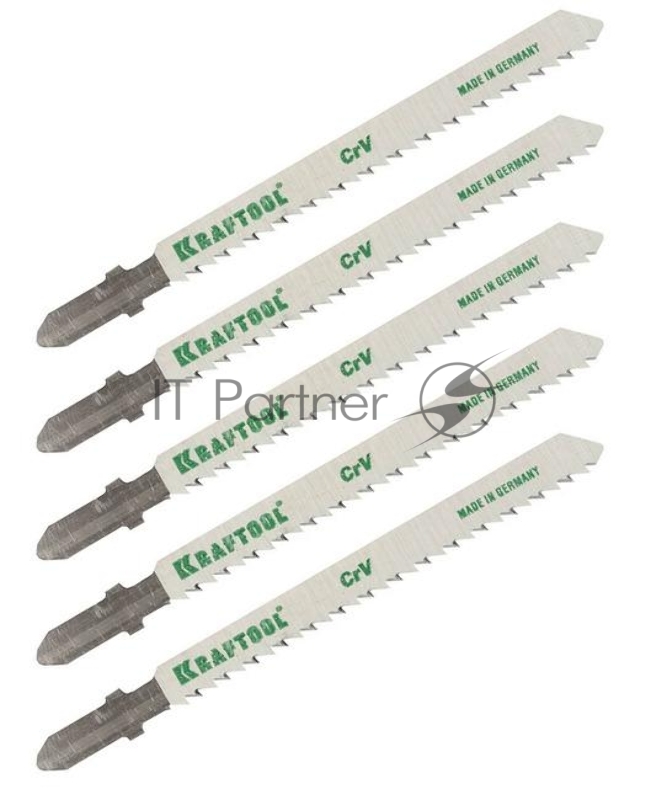 Пилки для лобзика KRAFTOOL 159516-2.5-S5 CrV по дер,фанере,лам. обр.рез EUхвост. шаг2.5мм 75мм 5шт