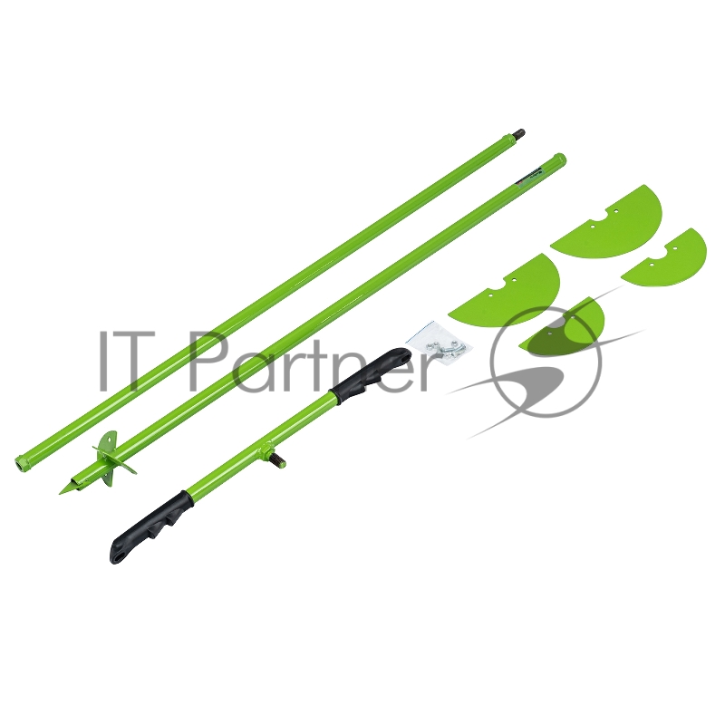 Бур СИБРТЕХ 64399 садовый 1110мм с удлинителем 1000мм сменные ножи d 150мм d 200мм россия