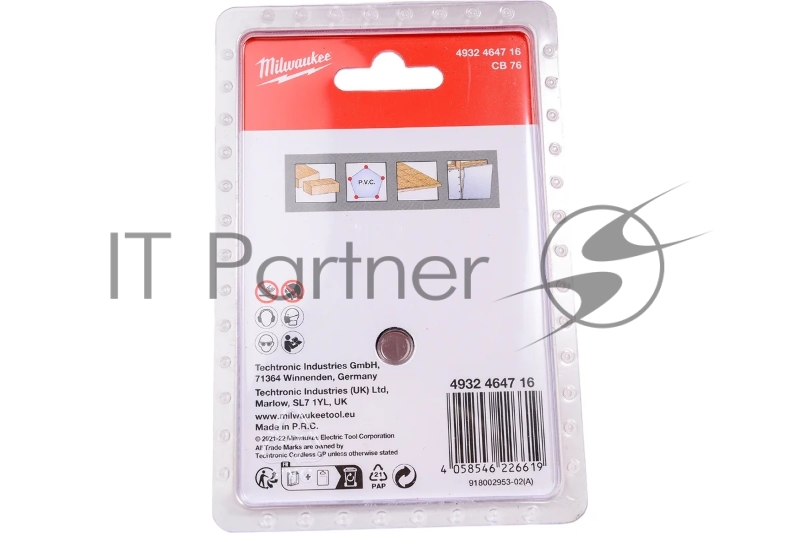 Диск по дереву Milwaukee 76мм 4932464716